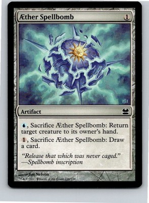 Magic the Gathering Aether Spellbomb Modern Masters MTG Free Shipping!