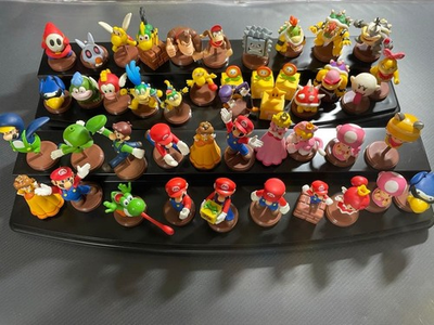 #ad #ad Super Mario Mini Figure lot of 45 Set sale Choco egg Yossy Bowser Luigi etc. $151.59
