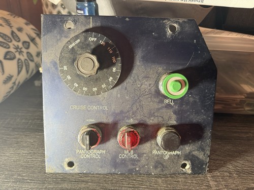 Authentic Amtrak AEM-7 Cruise Control Panel From Loco 923
