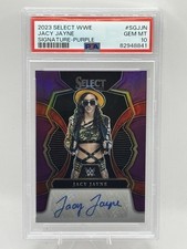2023 Select WWE #SG-JJN JACY JAYNE Signature Auto Purple #29/35 Graded PSA 10