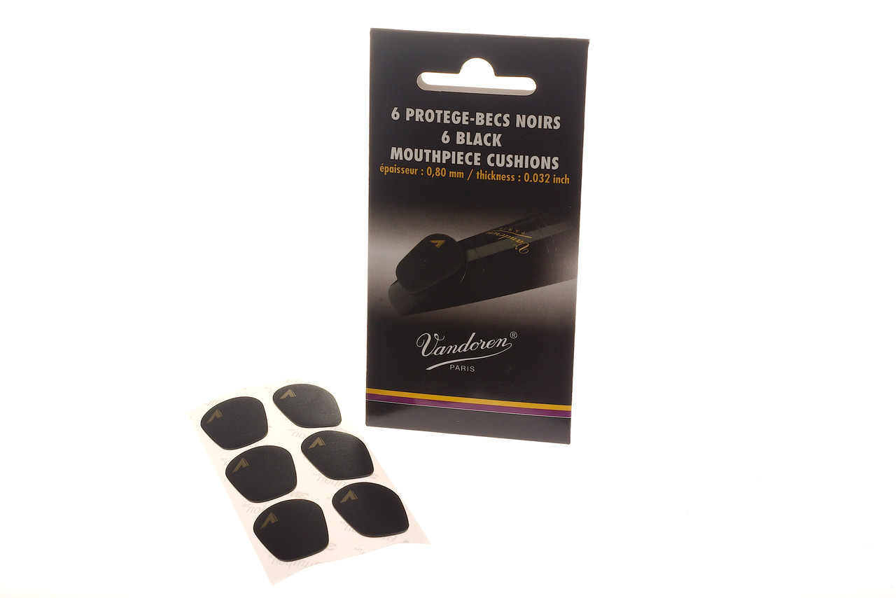 Vandoren Mouthpiece Cushions/Patches - Clarinet Accessory - Black -  .8mm Thick