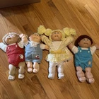 Lot 4 Vintage 1978 1982 Cabbage Patch Kid Dolls Xavier Roberts Original Clothes