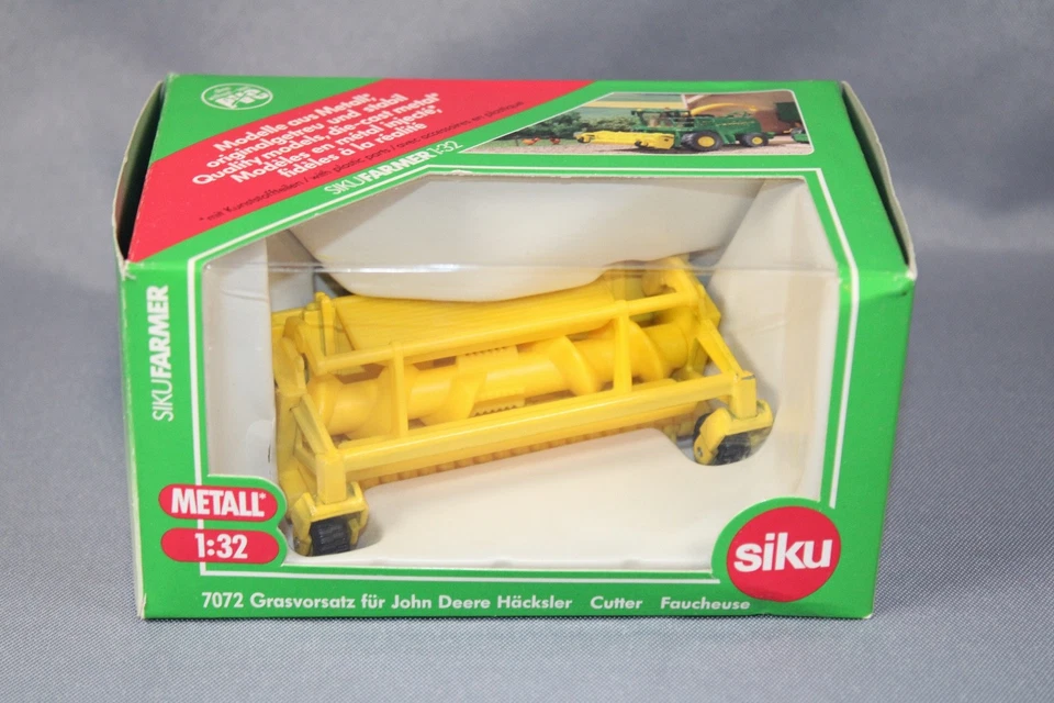 Siku 7072 Grasvorsatz für John Deere Häcksler Farmer-Serie im Maßstab 1/32 OVP - Bild 1 von 4