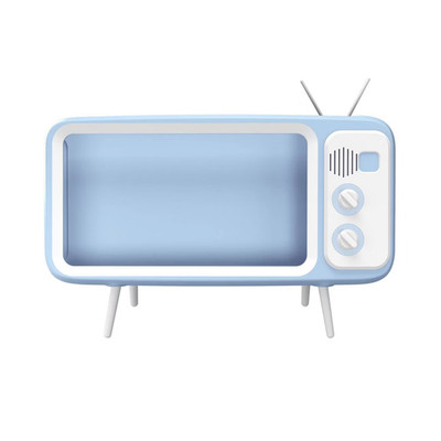 GEMS Retro TV Phone Stand In Light Blue ~ Fits Most Smartphones ~ New In Box