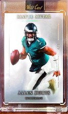 Jalen Hurts 2026 Wild Card Matte Metal Black SSP /5 #MMBSb3-JH Eagles QB