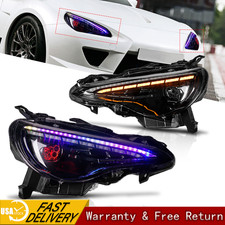 Pair RGB LED Headlights For 2012-2020 Toyota GT86 Subaru BRZ FR-S DRL Animation