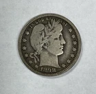 1898-O Barber Quarter Better Date Nice Original VG+/F