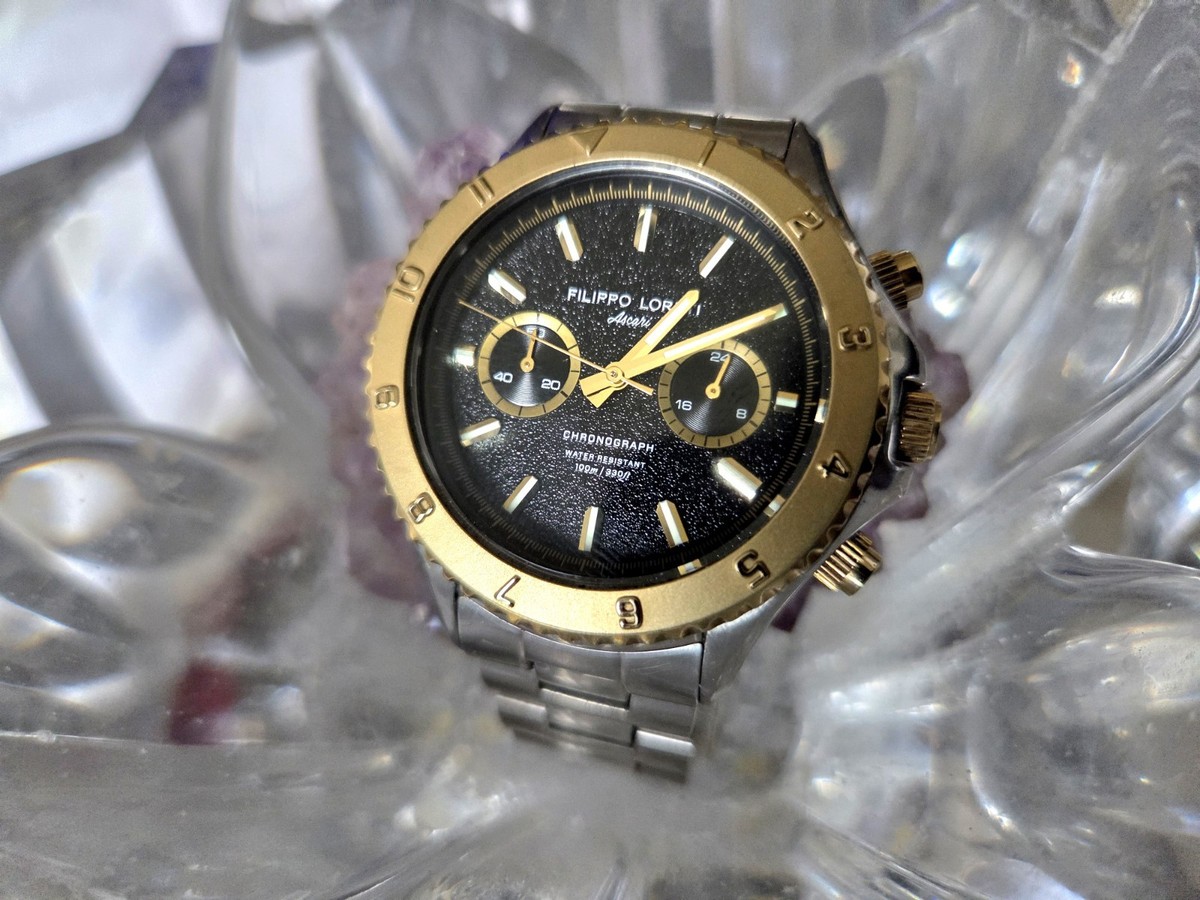 Filippo Loreti Ascari Chronograph Black Dial Men