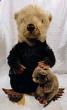 Big Otter 18.5" Mama Baby Plush Realistic Stuffed Animal Vintage Fiesta Cute