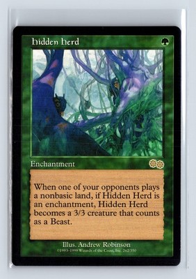 HIDDEN HERD   MTG Magic the Gathering Card   Urza's Saga   Rare
