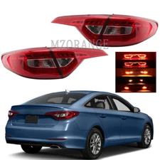 For Hyundai Sonata Sedan 15-17 LED Tail Light Brake 4PCS Left&Right Inner Outer