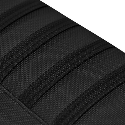 2021-2024 Honda CRF 450 Seat Cover By Enjoy MFG ALL BLACK w/ BLACK RIBS #233 - Picture 3 of 7