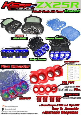 Velocity Stack KAWASAKI Zx25r Air Intake Funnel | eBay