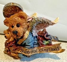 BOYDS BEAR  FRIENDS BABY'S FIRST CHRISTMAS ORNAMENT BEAR AS AN ANGEL