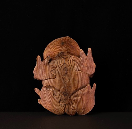 Rare wooden votive Toad sculpture. Early 20th century ZH22 - Picture 14 of 18