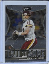 2021 Panini Playoff Football Card Ryan Fitzpatrick Call To Arms CA-RFI 