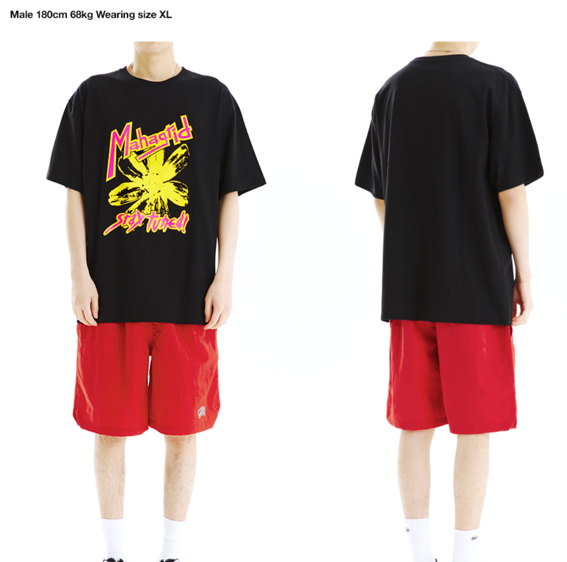 mahagrid】25SS☆ HERE NOW STRIPE TEE HERE NOW STRIPE TEE