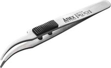 ANEX RUBBER GRIP STAINLESS TWEEZERS BENT 217-H Shipping from Japan