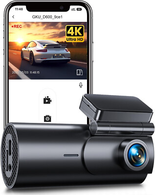 4K Dashcam Auto Vorne Mini WiFi Dash Cam Auto Kamera mit Parküberwachung WDR