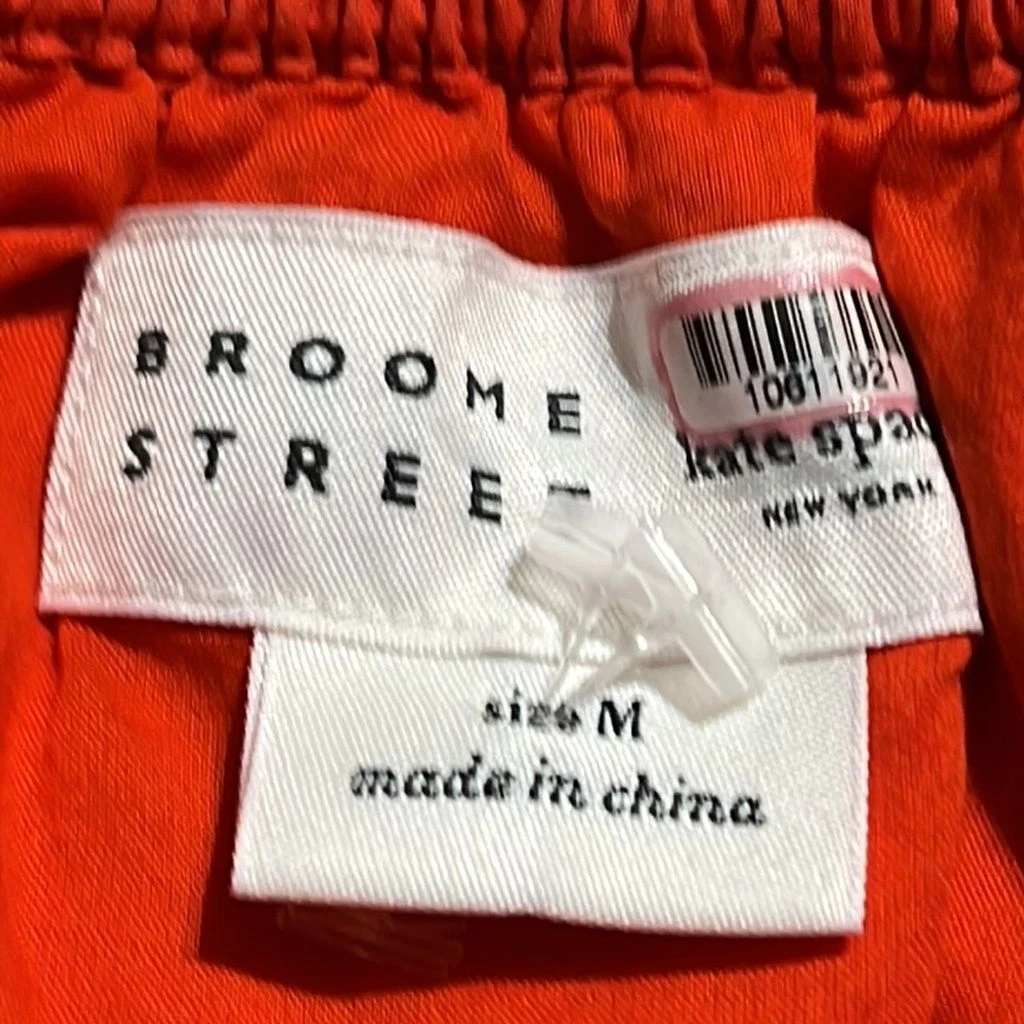 Abito rosso Kate Spade Broome Street cotone con spalline