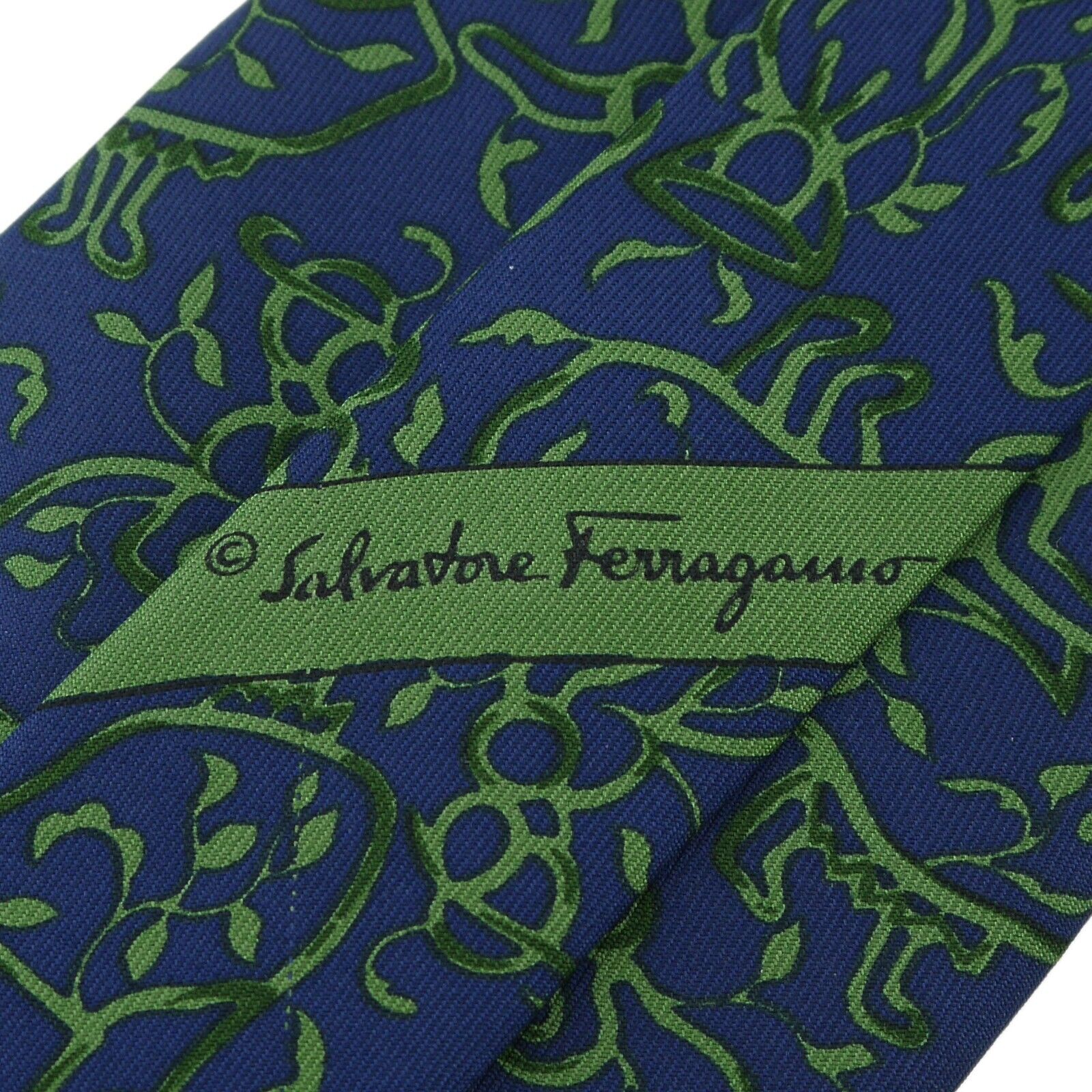 Auth Salvatore Ferragamo Woman Pattern Necktie Ti… - image 8