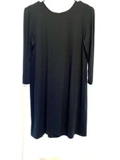 J Jill Womens Classy Black Dress XS Fits S/M Stretch Casual Comfort Rayon Blend