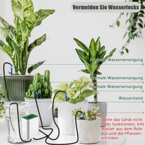Automatisches Bewässerungssystem Pflanzenbewässerung Wasserspender mit Timer DHL - Bild 5 von 12