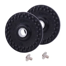 2x Rubber Wheel with Screws Fit For Brother Silver Reed Knitting Machine SK210