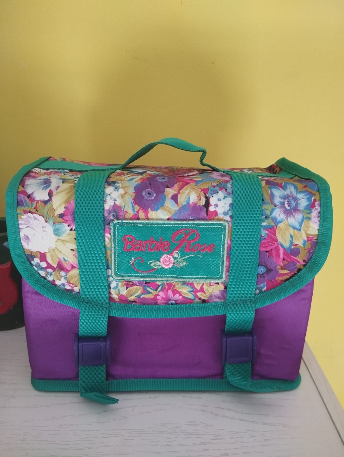 BARBIE ROSE BAG PORTA MERENDA CESTINO VINTAGE ANNI "70/80 UNICO RARO