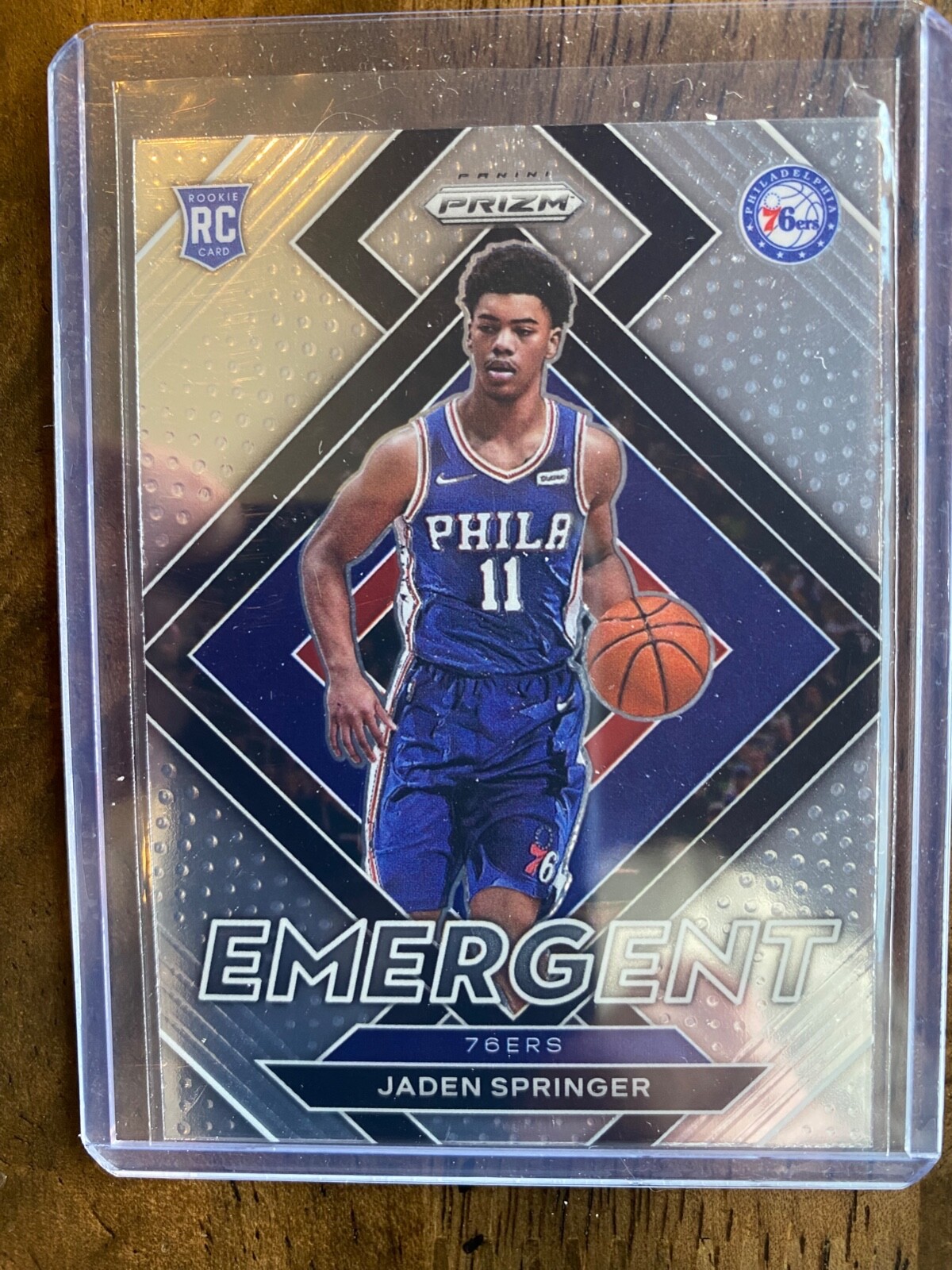 Jaden Springer 2021-22 Panini Prizm Emergent RC 76ers