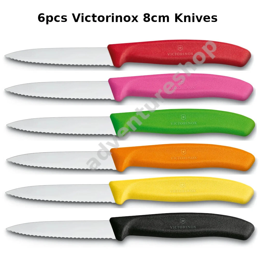 Victorinox 6pcs Paring Knife Pointed tip 8cm Straight / Serrated Edge Colourful
Opens in a new windo