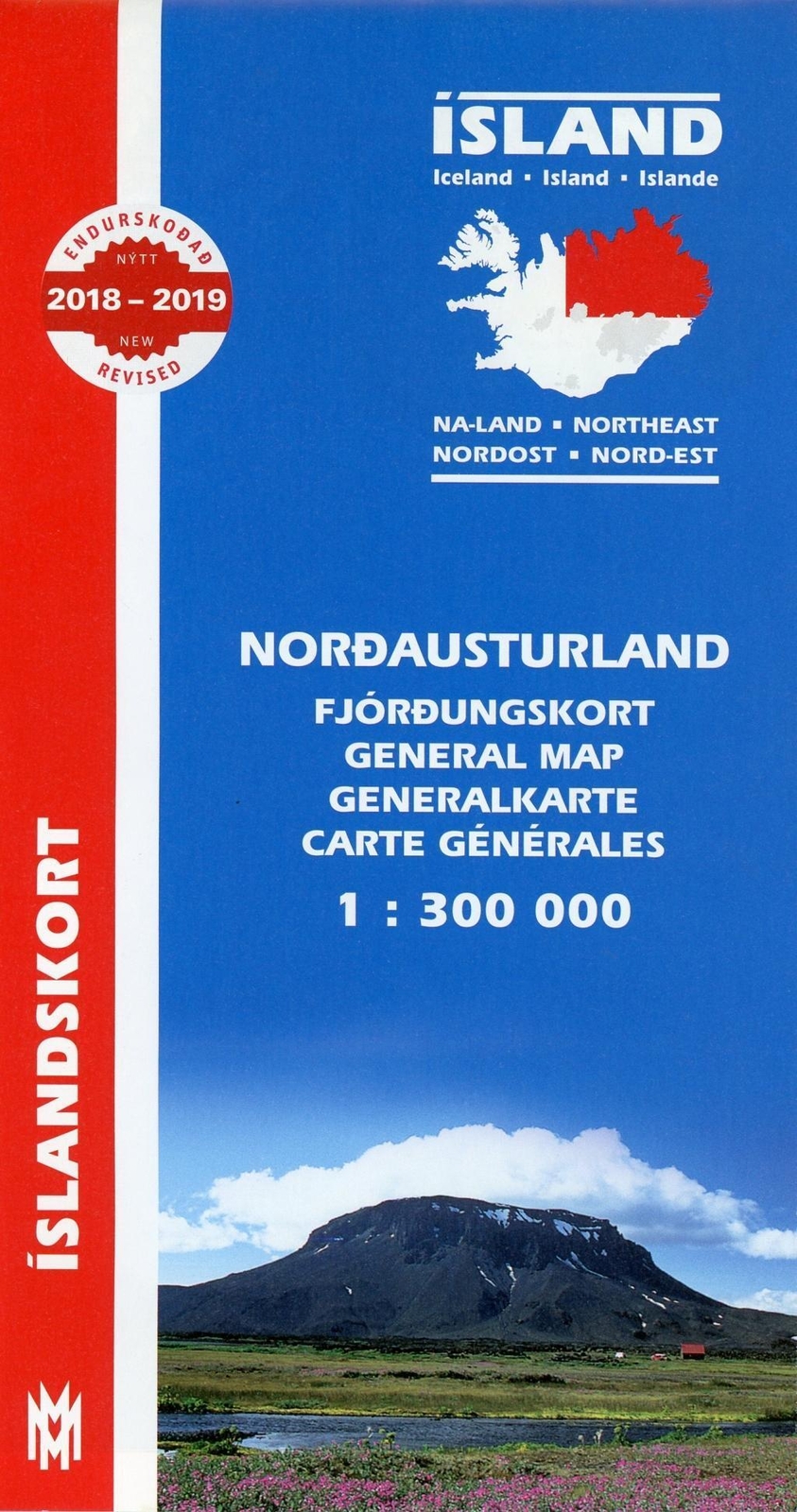Thumbnail - Island Nordost 1 : 300 000 | (land-)karte | Deutsch (2018) | In