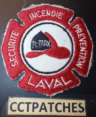 LAVAL ST MAX, CANADA SAFETY FIRE PREVENTION PATCH