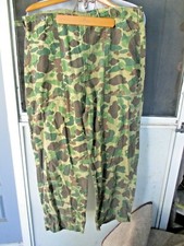 Vtg Cotton Duck Camo Lightweight Pants Camouflage Size 19x29.5