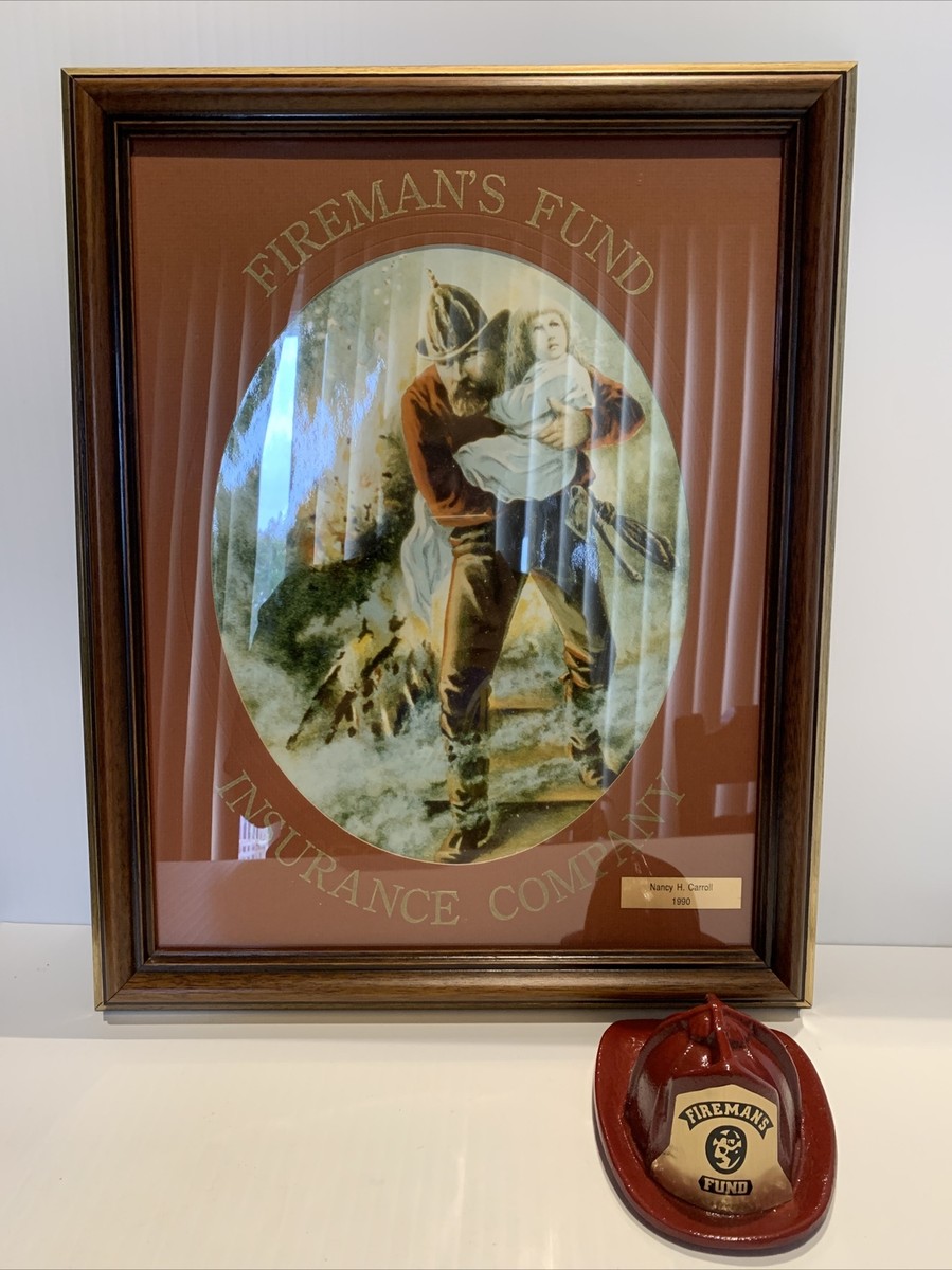 Firemans Fund Insurance Company Red Cast Metal Mini Firemans