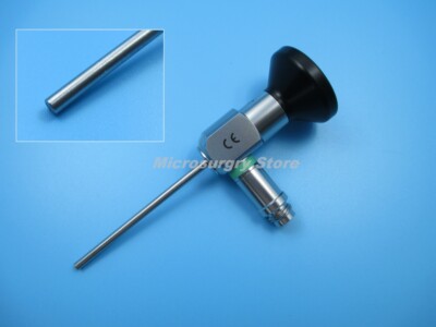 Endoscope Otoscope 3x60 mm 0 °  with adaptors fits different brand light sources