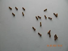 BRASS FILLISTER HEAD SLOTTED MACHINE SCREWS. 4/40 x 3/8"  18 PCS. NEW