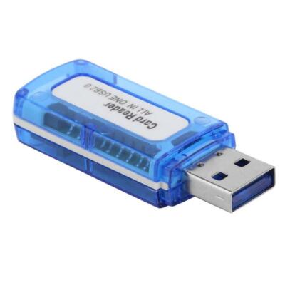 Adattatore 7in1 Lettore Di Schede USB 2.0 7-in-1 - Supporta SD, CF, MMC, MS E Altri Formati - Plug & Play - Con Cavo USB Sd Card Reader - Foto 10