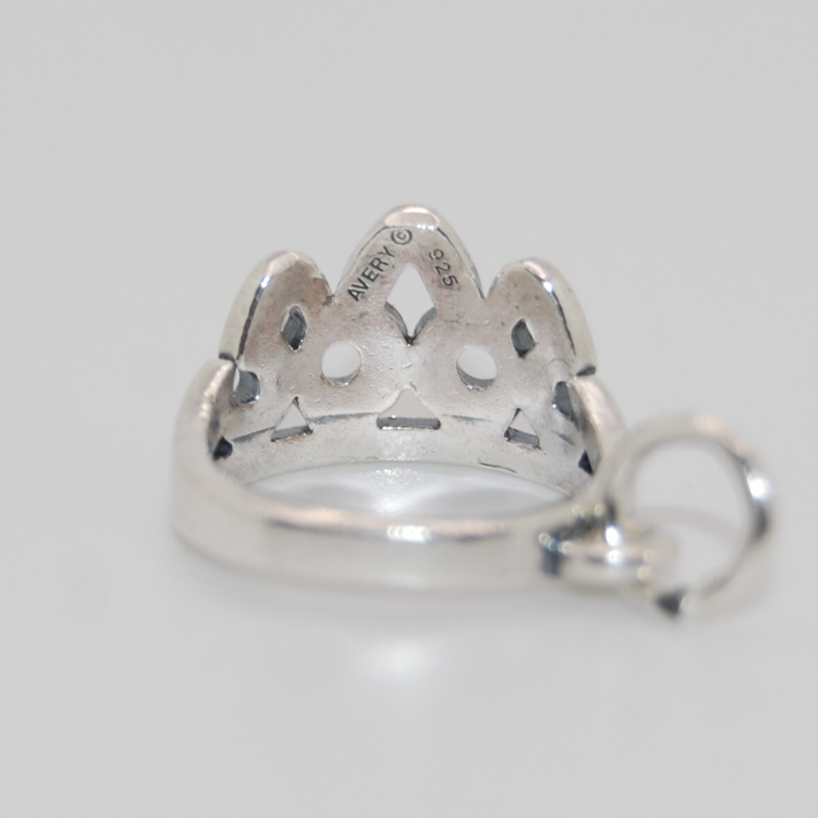 James Avery Sterling Silver Crown TIARA CHARM Gem