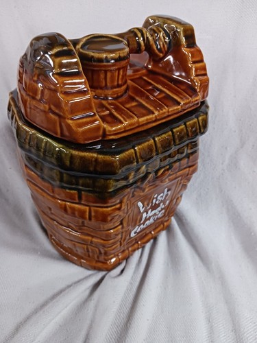 vintage mccoy wishing well ceramic cookie jar wish i hada cookie - Picture 16 of 24