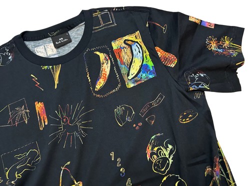 PAUL SMITH 100% COTTON MULTICOLOURED T-SHIRT / TOP BRAND NEW TAGS RARE SZ-S - Picture 8 of 15