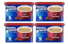 Lot 4 Maxwell House Café Vienna Coffee Instant Brew Cinnamon Christmas FreeShip
