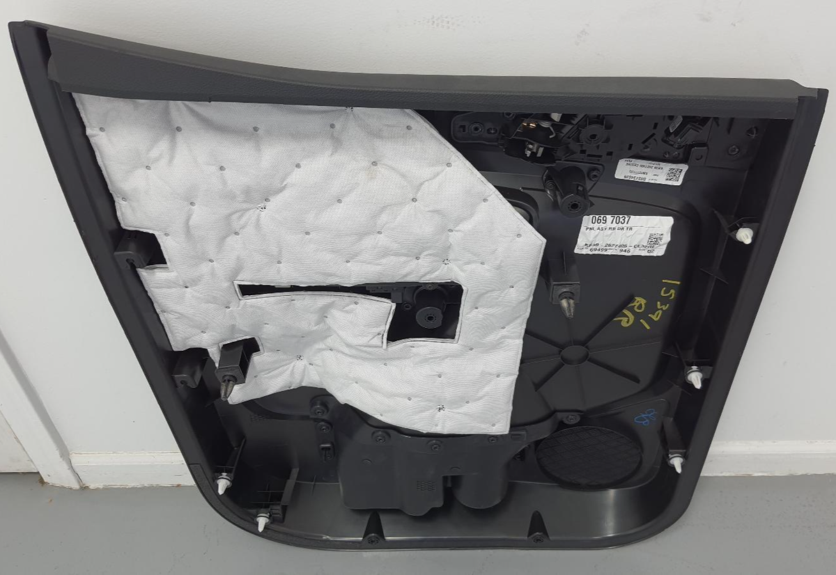 2019-2021 FORD RANGER RIGHT REAR DOOR TRIM PANEL; PART #KB3B