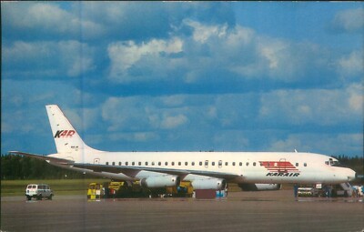 FLUGZEUG FLUGZEUG ANSICHTSKARTE GRÖSSE MCDONNELL DOUGLAS DC-8-62