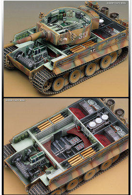 Academy Tiger 1 Early Version German Heavy Tank 1/35 Plastic Model