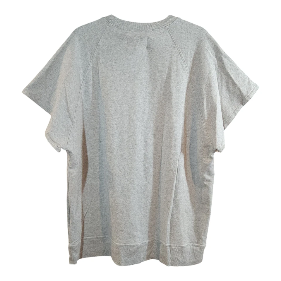 AĪKO Gris Manga Corta Raglán Gran Tamaño Longline Sudadera Informal Para Mujer XS Foto 4 de 4