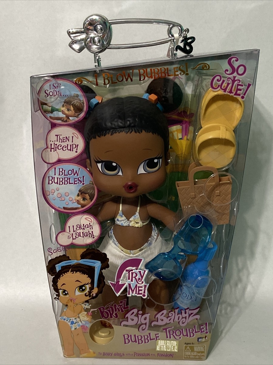 2005 Bratz Big Babyz BUBBLE TROUBLE SASHA (AA) Doll v1 by MGA