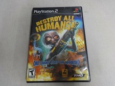 Destroy All Humans Sony Playstation 2 PS2 Game Case No Manual Free Ship