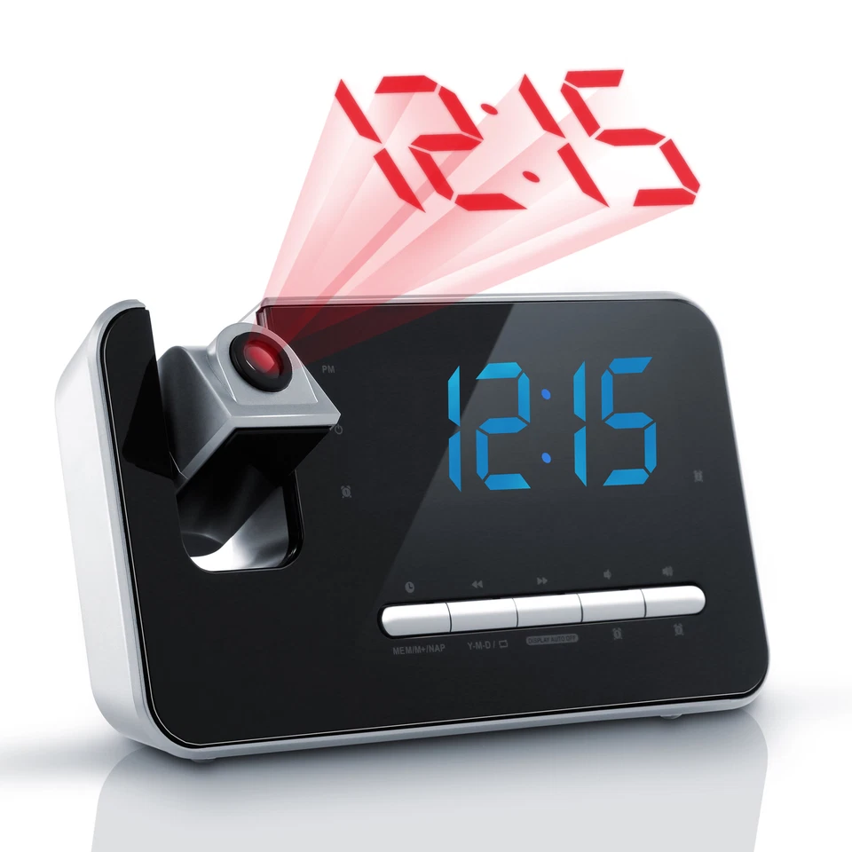 Brandson FM Radiowecker / Projektionswecker / Uhrenradio / digitaler Wecker - Bild 3 von 4