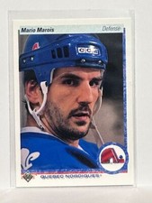 #8 Mario Marois Quebec Nordiques 90-91 Upper Deck Hockey Card